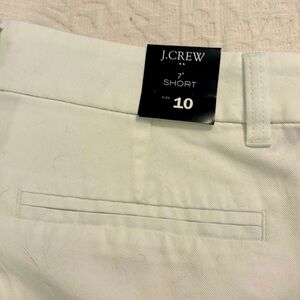 J.Crew 7” White shorts NEW w/ tags